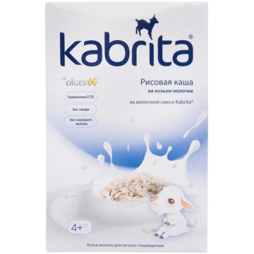 Kabrita Rīsu putra uz kazas piena pamata bērniem n