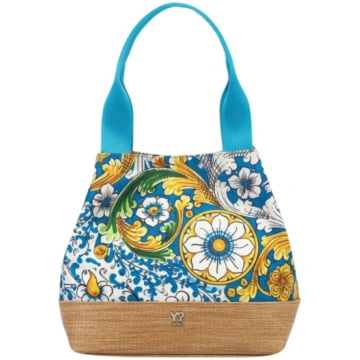 Ynot - Borsa Donna Shopping Small Floreale Ortigia