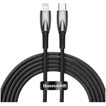 Baseus lightning - USB-C Glimmer, 20W, 2m (black) 