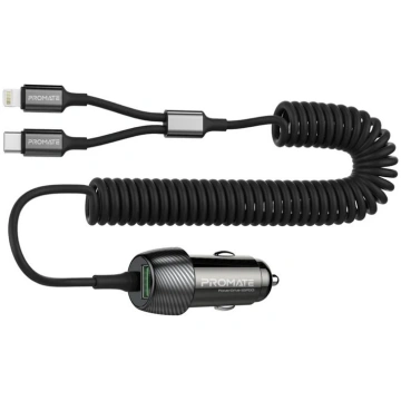 Promate PowerDrive-33PDCI Auto lādētājs 33W / USB-