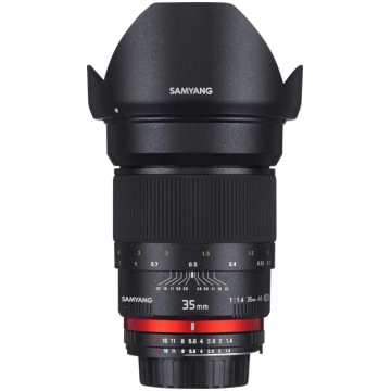 Samyang 35 mm F1.4 objektīvs ar manuālo fokusēšanu