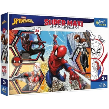 Trefl Dwustronne Puzzle 24 elementy Super Maxi Spi