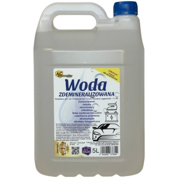 Demineralizēts ūdens 5L (destilēts) AC COSMETICS W