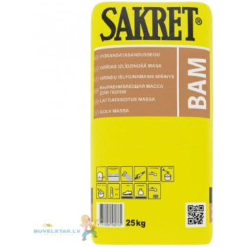 SAKRET BAM izlīdz.java grīdām 25kg 3-40mm SPEC.CEN