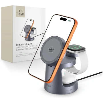 Tech-Protect QI2.2-25W-A48 3in1 magnētiskā bezvadu