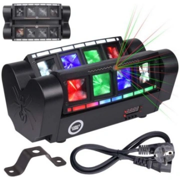 LIGHT4ME SPIDER STROBO LASER daudzefektu LED efekt