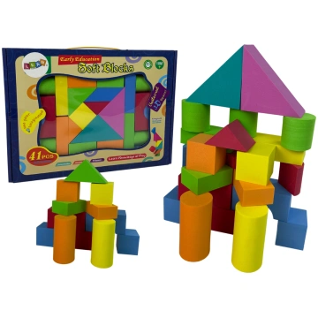 41 Piece Construction Foam Blocks for Kids