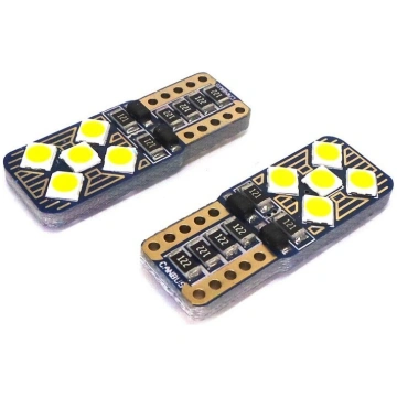 W5W LED prints T10 12V-18V canbus 500lm, 1 gab., W
