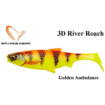 Gumijas zivis Savage Gear 3D River Roach Golden Am