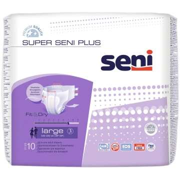 Autiņbiksītes Seni Super Plus, Large, 10 gab