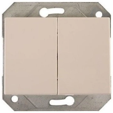 Dubultais slēdzis Ip44 balts Vilma Express Xp 500