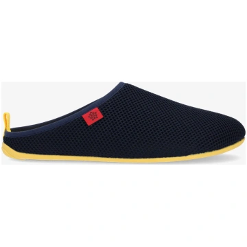 Spring/ summer unisex slippers in navy mesh with y