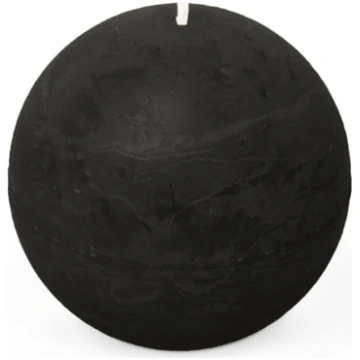 Spaas Black 6 Rustic Nearomatizētas lodveida svece