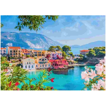 Puzzle Colourful village of Assos - Greece Alipson
