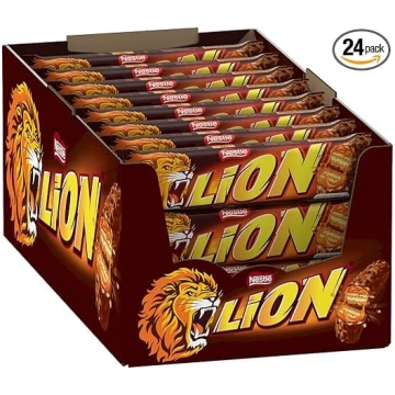 Nestlé LION šokolādes batoniņš ar karameli, kraukš