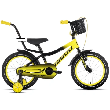 Velosipēds Tabou Rocket 16 black-yellow TAB27-0200