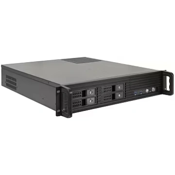 Inter-Tech IPC 2U-2504, server case black, 2 heigh