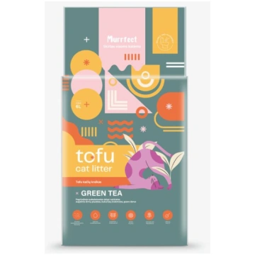 Tofu kaķu pakaiši Purrfect Green Tea, 6L