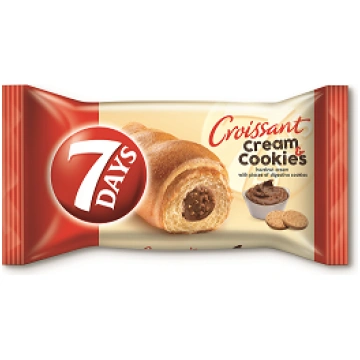 7DAYS kruasāns ar lazdu riekstu krēmu un cepumu pi