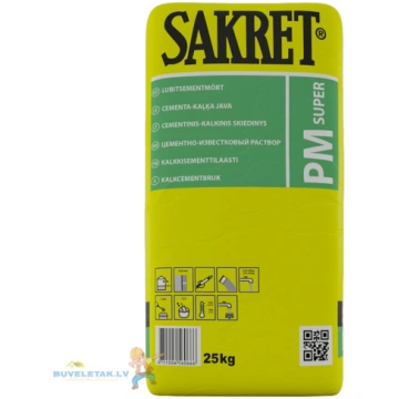 SAKRET PM super cementa-kaļķa java 25kg SPEC.CENA 