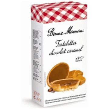 Tartaletes BONNE MAMAN ar šokolādes-karameļu pildī