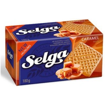 Cepumi SELGA ar karameļu garšu, 180g (450-13441)