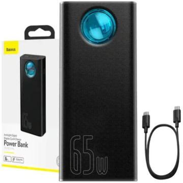 Ārējais akumulators Baseus Amblight 30000mAh 65W, 