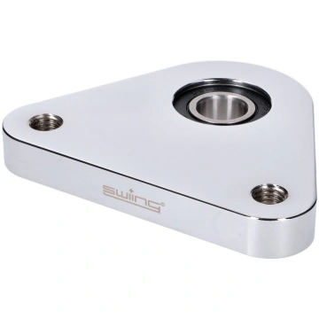 Bearing Plate rear wheel swiing Racing Alu chrome 