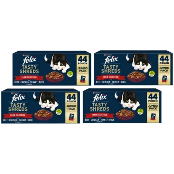 Felix Tasty Shreds w sosie MIX MIĘSNY saszetka 44x