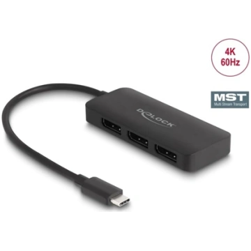 Delock USB Type-C™ Splitter (DP Alt Mode) to 3 x D