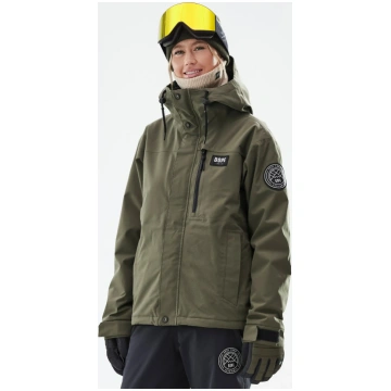 Dope Blizzard W Full Zip Ski Jacket Women Olive Gr