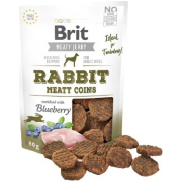 Brit Jerky Rabbit Meaty Coins - Rabbit - dog snack