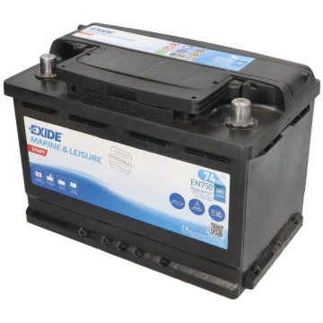 Akumulators EXIDE MARINE/RV; START EN750 12V 74Ah 