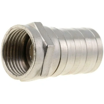 Connector: F; plug; male; compression; for cable; 