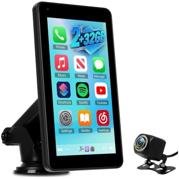 NHOPEEW 2+32G Android auto radio ar 7 collu rotējo