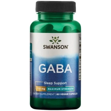 SWANSON GABA 750 mg (60 kapsulas)