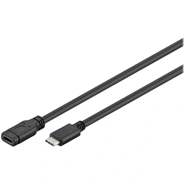 Goobay USB Type-C extension cable 1m Black 45393