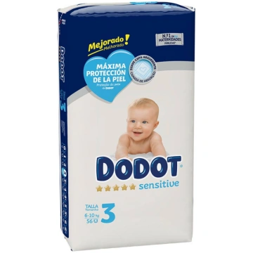 Autiņbiksītes Dodot Sensitive, 3 izmērs, 6 - 10 kg
