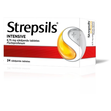 STREPSILS Intensive 8,75 mg tabletes, 24 gab