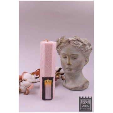 Baltic Candles "Lace Candle" Crystal stearin cylin