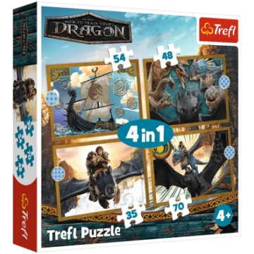 4-in-1 game - Dragon Days - Trefl 34678