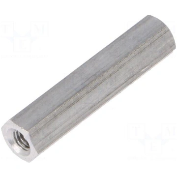 Screwed spacer sleeve | Int.thread: M3 | 25mm | he