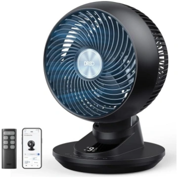 DREO 3D svārstveida galda ventilators guļamistabai