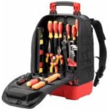 Wiha Wiha tool backpack electric set, tool set (bl