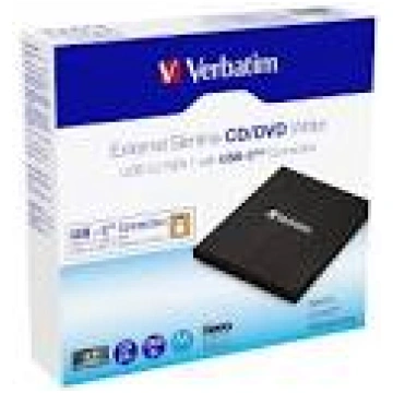 VERBATIM External Slimline CD/DVD Writer Type-C