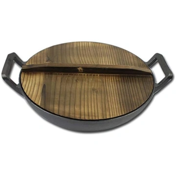 Čuguna wok pannas Double Ear Wok Old Iron Pot Manu