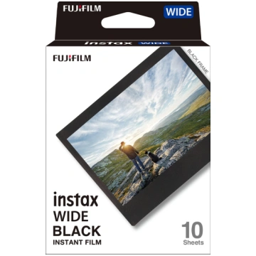 Fujifilm Instax Wide Black, 10 gab. - Fotopapīrs, 