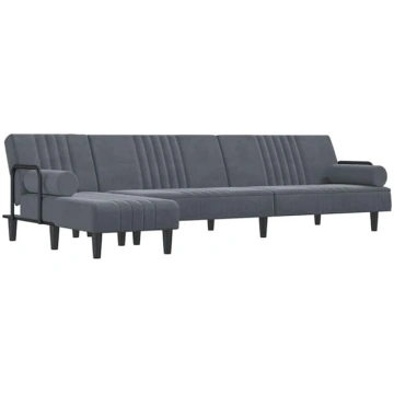 vidaXL Sofa Bed in L Shape, Corner Sofa with Sleep