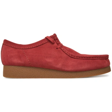 Clarks Īsi apavi Wallabee 26180921 Sarkans
