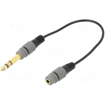 Adapter | Jack 3.5mm socket,Jack 6,3mm 3pin plug |